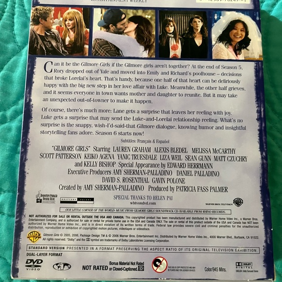 Gilmore girls dvd set -6th season excellent condition - Picture 2 of 3